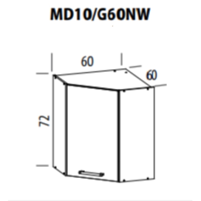 Ülemine nurgakapp Modena MD10