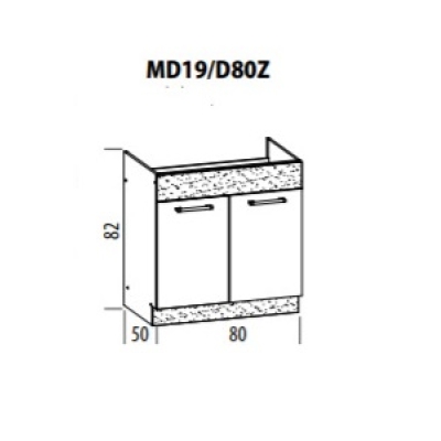 Valamukapp Modena MD19 80 cm