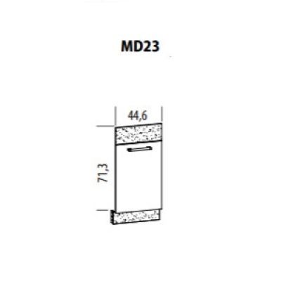 Nõudepesumasina paneel Modena MD23 45 cm