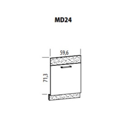 Nõudepesumasina paneel Modena MD24 60 cm