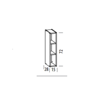 Ülemine riiul Tiffany T1